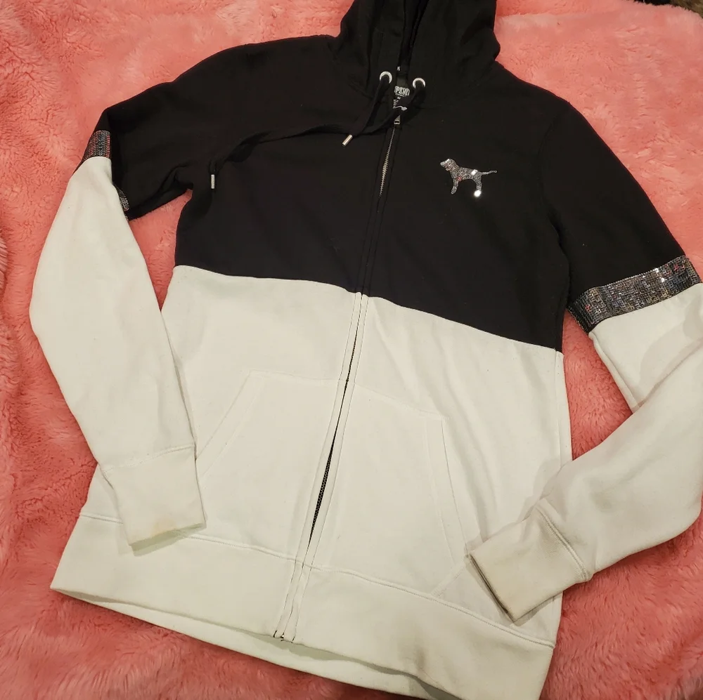VS PINK sequin zip up - Picture 5 of 14